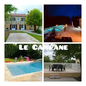 Hébergement de vacances Le Campane - Piscine, Laujuzan